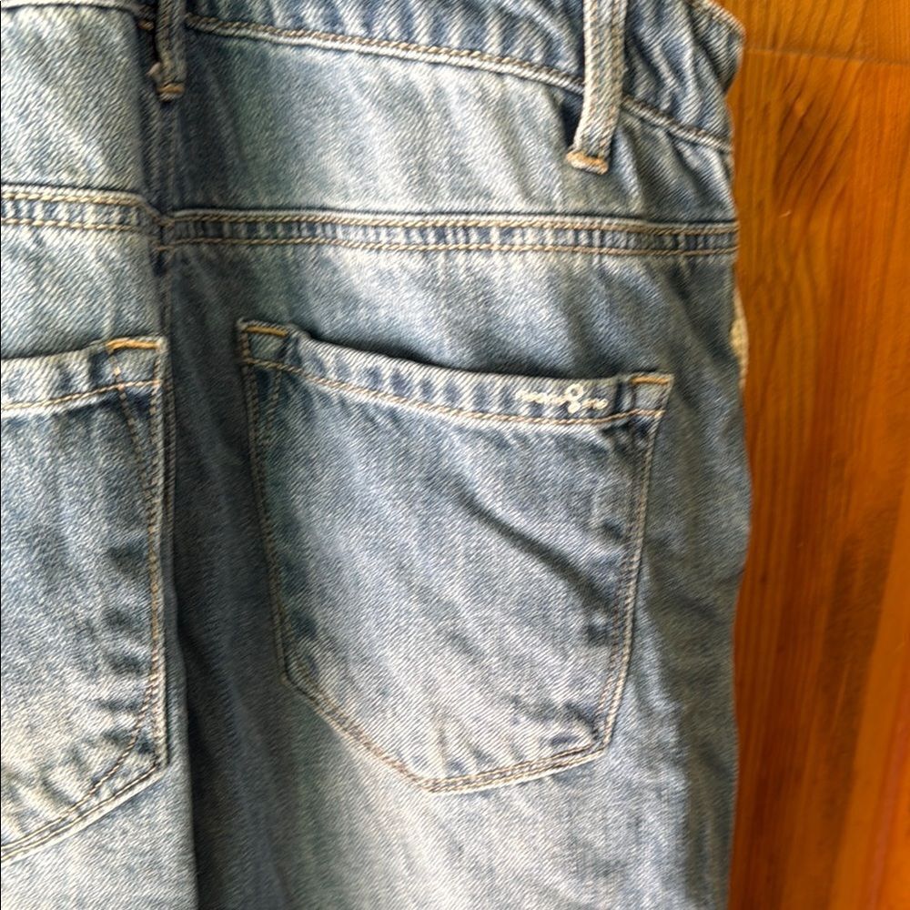 Insane Gene Blue Denim Overalls.  Size medium.  Straight leg. - Picture 5 of 7